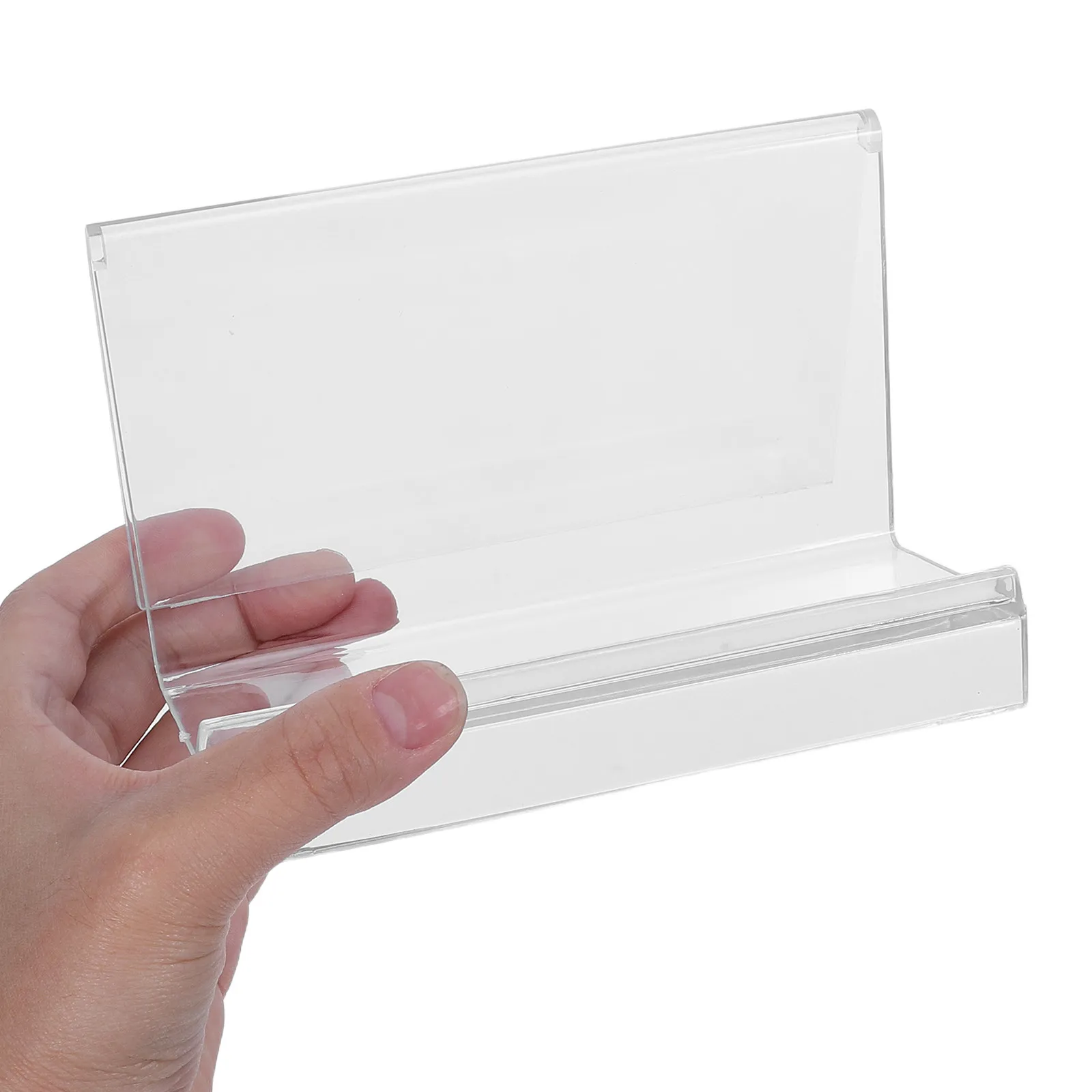 4Pcs Transparent Acrylic Wallet Display Stand Clear Purse Organizer Stable Base for Retail Exhibition Display