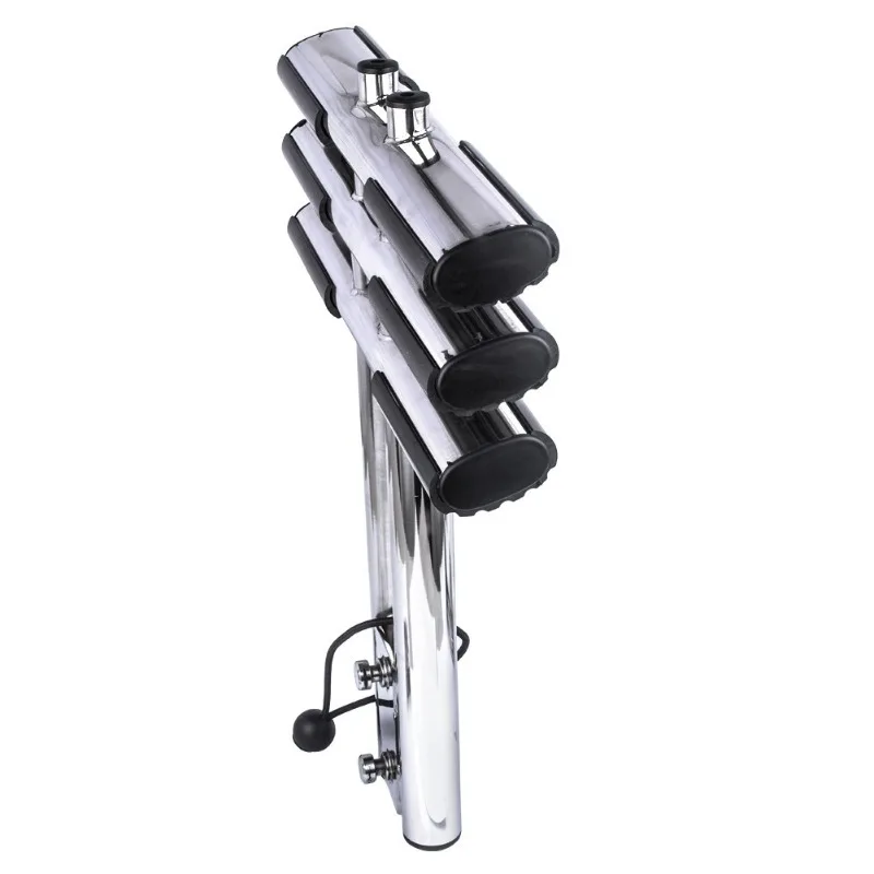 Stainless steel yacht speedboat telescopic ladder, marine concealed folding water ladder, marine hardware accessories