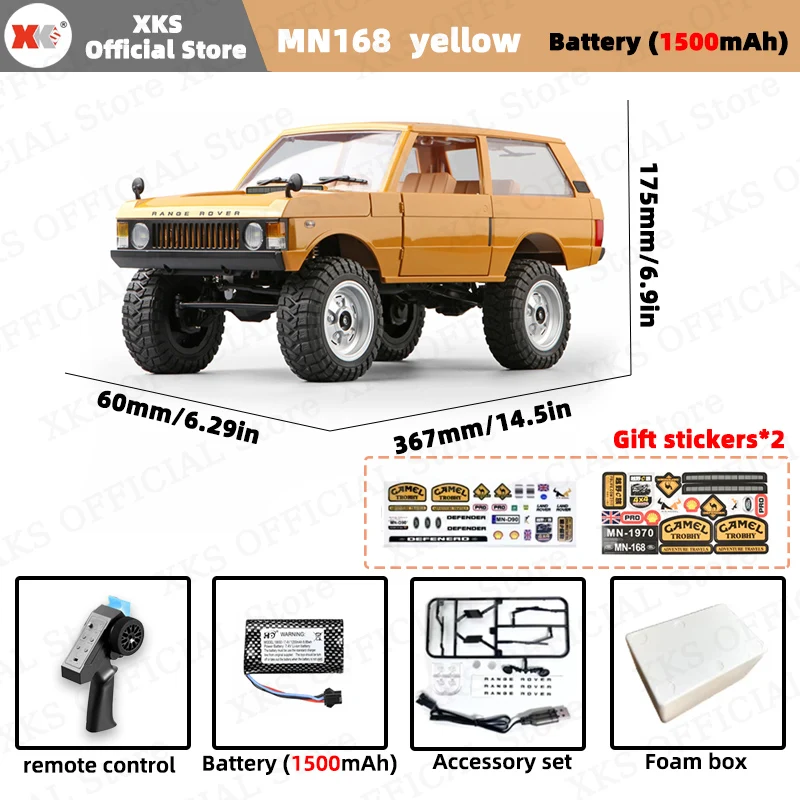 MN168 RC Auto 1:12 Volledige Schaal RTR Versie MN Model 2.4G 4WD 280 Motor Proportionele Off-Road RC Afstandsbediening Auto voor Jongens Geschenken
