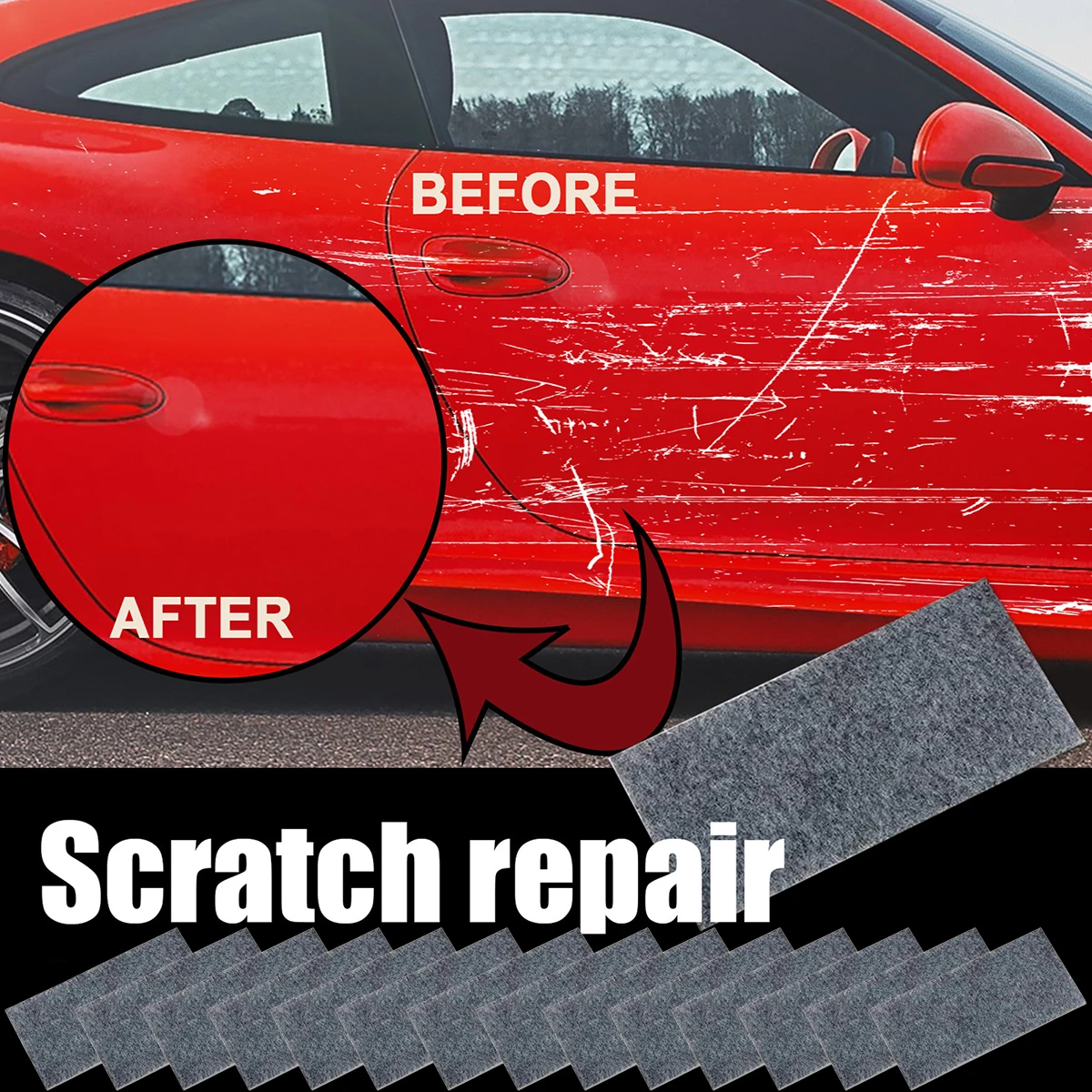 

1/10PCs Nano Motorcycle Car Scratch Remover Cloth Car Scratches Removal Polishing Repair Paint Metal Polishing Cloth Towel Tools