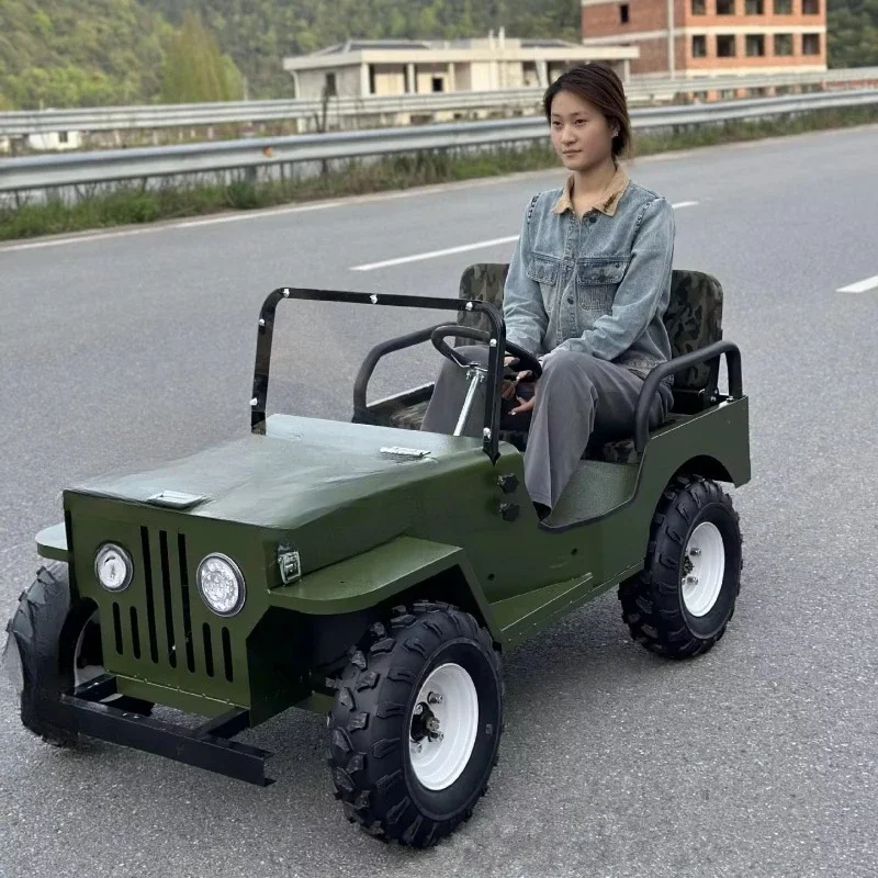 

All Terrain Rides 48V 500 Watt Motor 2 Seater Adults & Kids Commercial Electric Mini Jeep