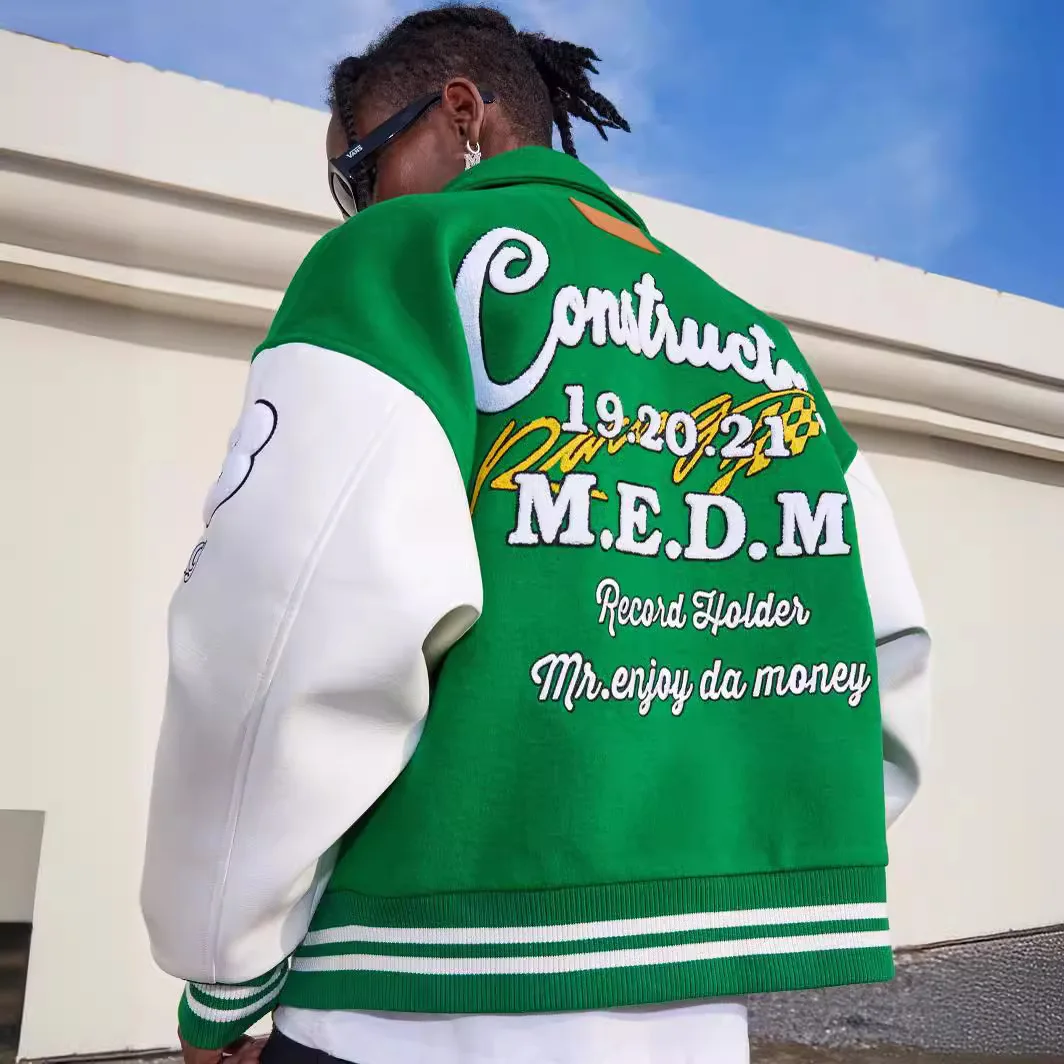 Baseball Coat Embroidery Design Streetwear Outerwears Autumn Men Women Jackets with Pocket Outdoor Clothes