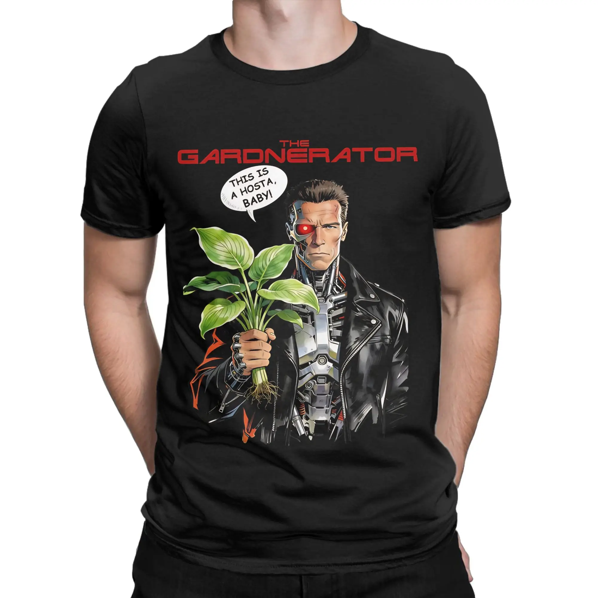 The Gardnerator T2 homage Novelty Graphic 100% Cotton T-Shirt The tTerminator Tops Tees For Men