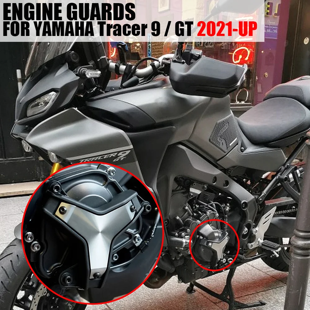 

Motorcycle accessories Parts Side Engine Guard Protection Sliders Crash Pads For Yamaha Tracer 9 gt Tracer9 GT 2021 2022 2023 -