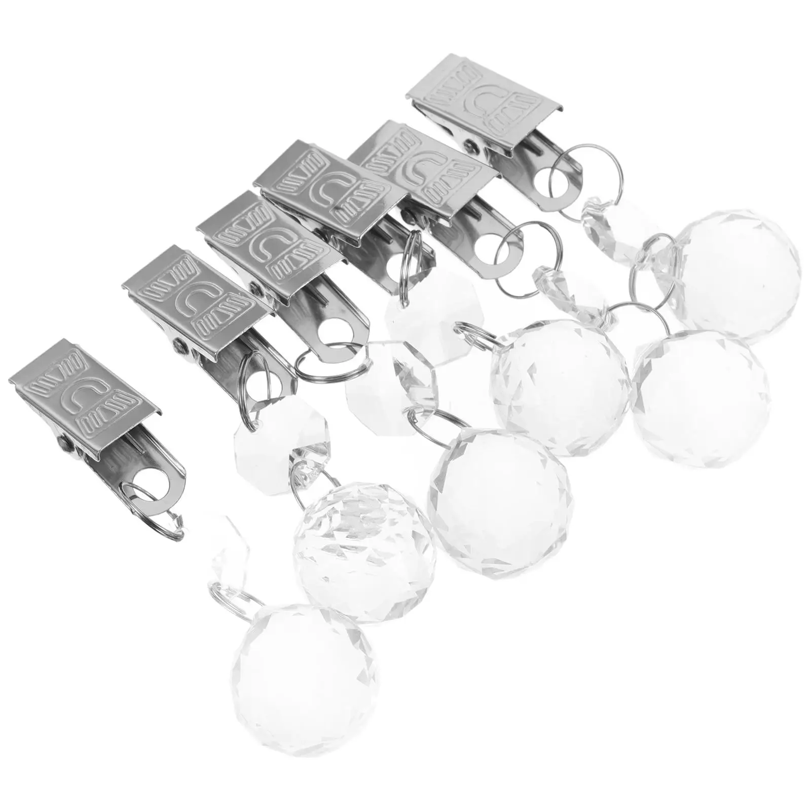 

12 Pcs Crystal Tablecloth Clips Pendant Weights for Home Hotel Decorative Curtains Heavy Duty Outdoor Picnic Kitchen Bar Use