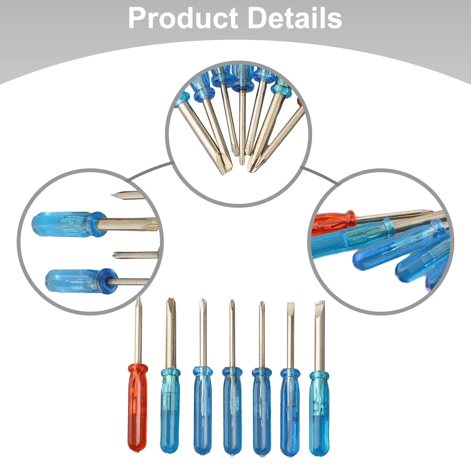 Cross Screwdrivers Mini Screwdrivers Repair For Small Items Small Star 45# Steel 7Pcs/Set Repair For Small Items