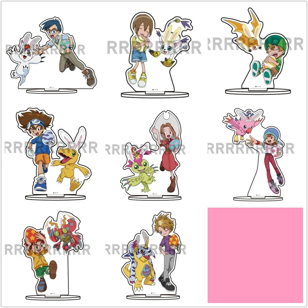 Anime Digital monster Digimon Figura Doll Yagami Hikari Takaishi Takeru KIDO JYOU Acrylic Figure Stand Model Toy Gift