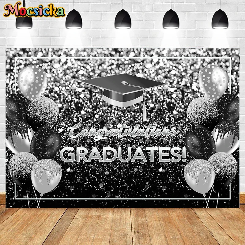 فئة 2023 استوديو الخريج التصوير خلفية راية الألعاب النارية بالون الاحتفال الديكور خلفية الدعائم صورة الكبار