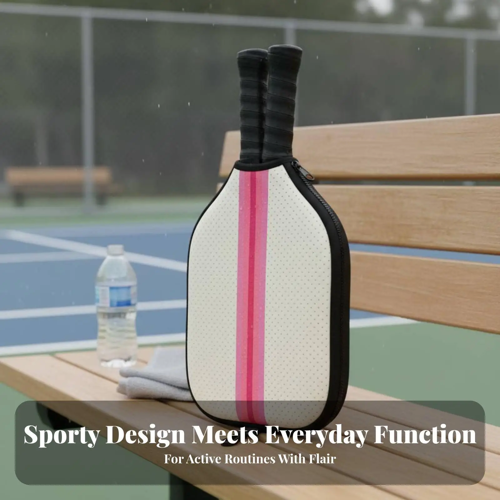 Neoprene Pickleball Paddle Cover Bag for Men Women with Shoe Holder for Court Gear Storage Carry on