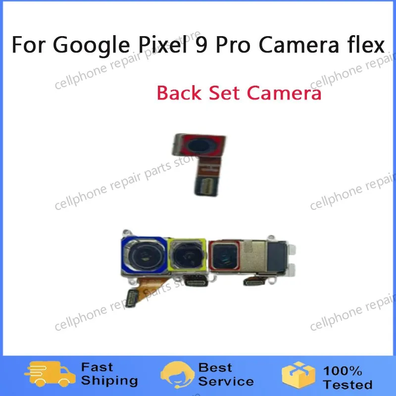 Front + Back Wide Rear Big Camera Flex Cable Full Set Cameras Replacement Parts For Google Pixel 9Pro