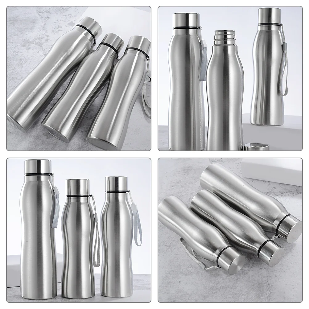 

Stainless Steel Vacuum Water Bottle Large Capacity Dustproof Lid for Sports Gym Cycling Camping Outdoor