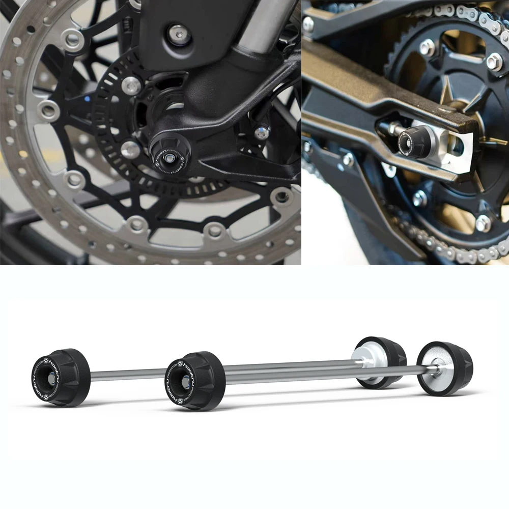 Motorcycle Spindle Bobbins Axle Protection Set for Triumph Tiger 850 900 2020-2026