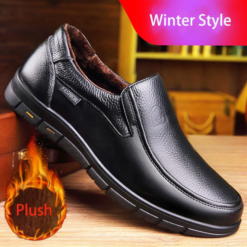 Genuine Leather Casual Shoes For Men Flat Platform Walking Shoes Outdoor Footwear Loafers Breathable Sneakers Handmade Shoes