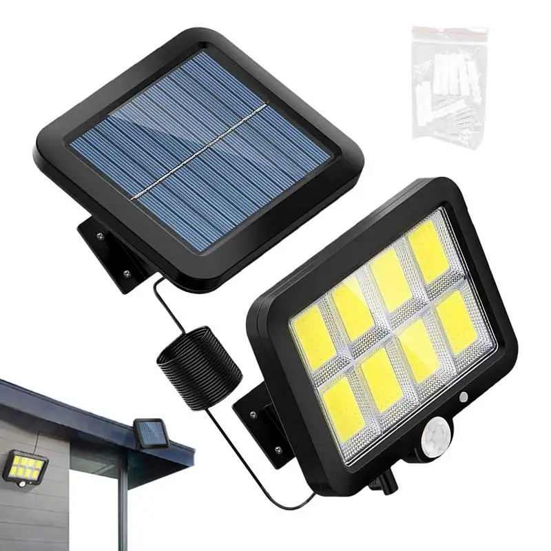 Solar Street Lights 300LM Waterproof Solar Garden Light 3 Modes Motion Sensor Outdoor Lights For Outside Garden Yard Path Garage