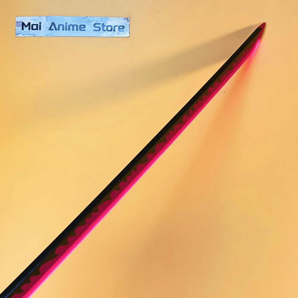 40インチの明るいピンク色の光る刀、実物大の刃、侍の刀、日本の刀、アニメコスプレの小道具、非鋭利な玩具ギフト