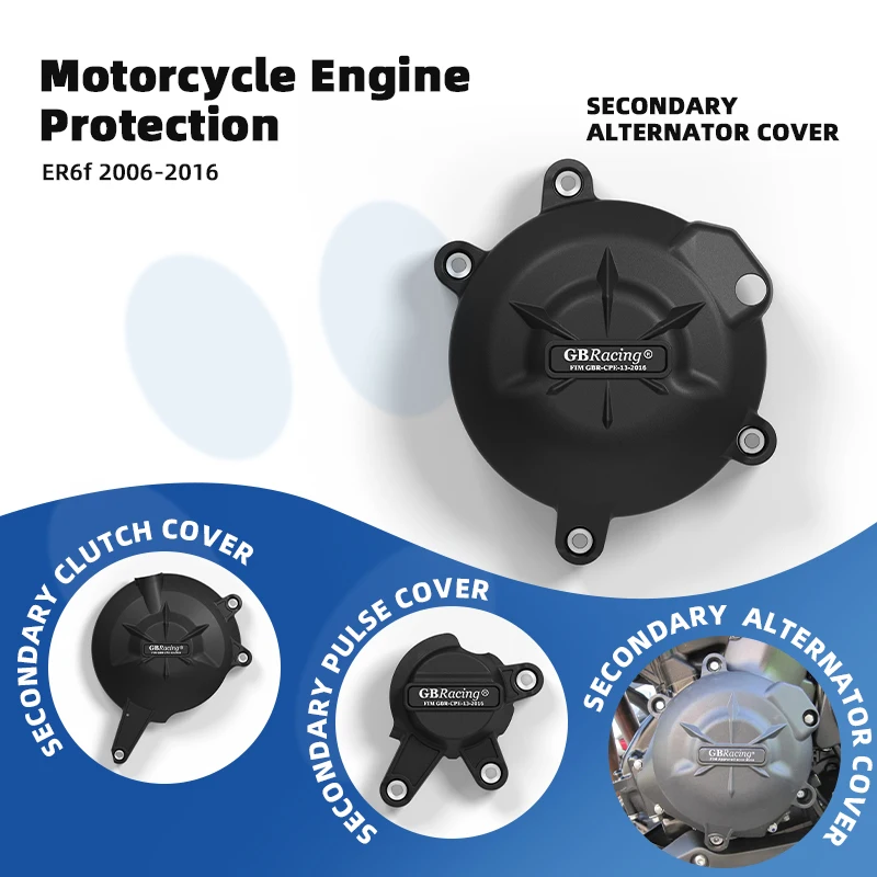 

accesorios para moto GBRacing Modified Engine Cover Protection Case:Compatible For Kawasaki ER6N/ER6F/VERSYS650 (2006-2016) Moto