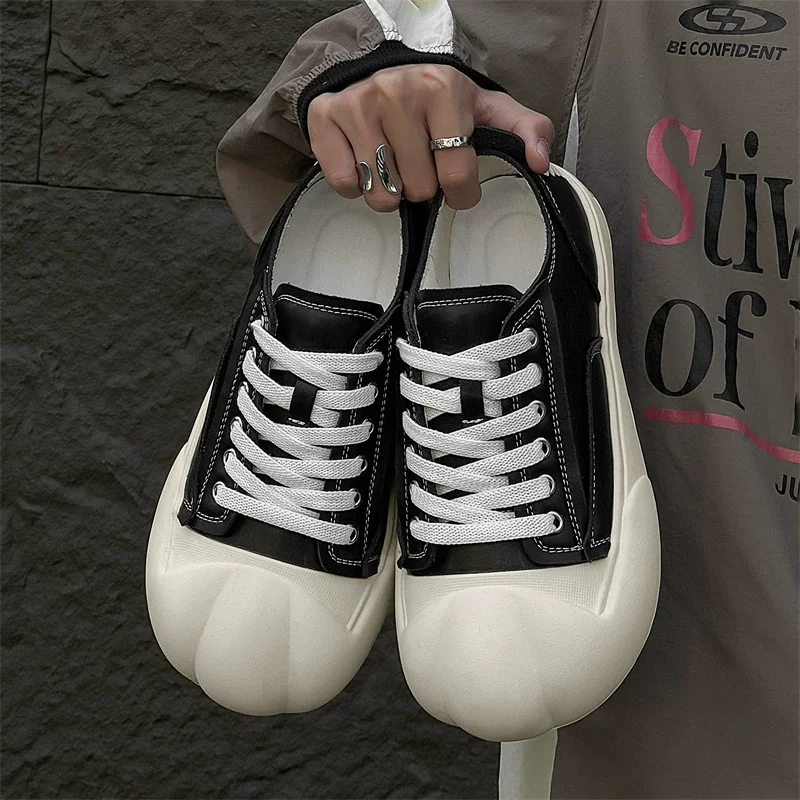

New Cat Paw Flat Chunky Sneakers Trend Designer Casual Trainers Height Increasing Outdoor Unisex Plus Size Fashion Footwear