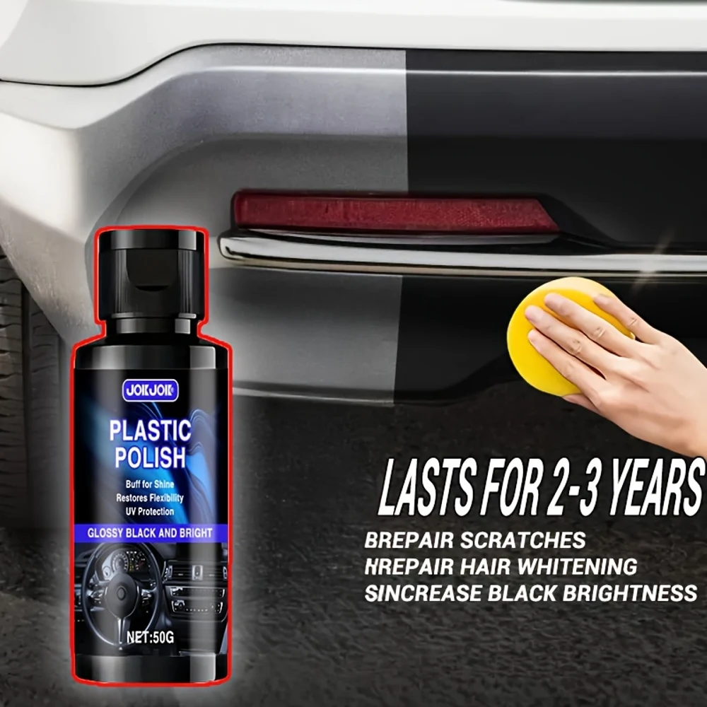 JOKJOK Plastic Restorer & Gloss Enhancer - 2-3 Year Lasting UV-Protected Formula, Scratch & Dust Resistant, Clears Plastic White