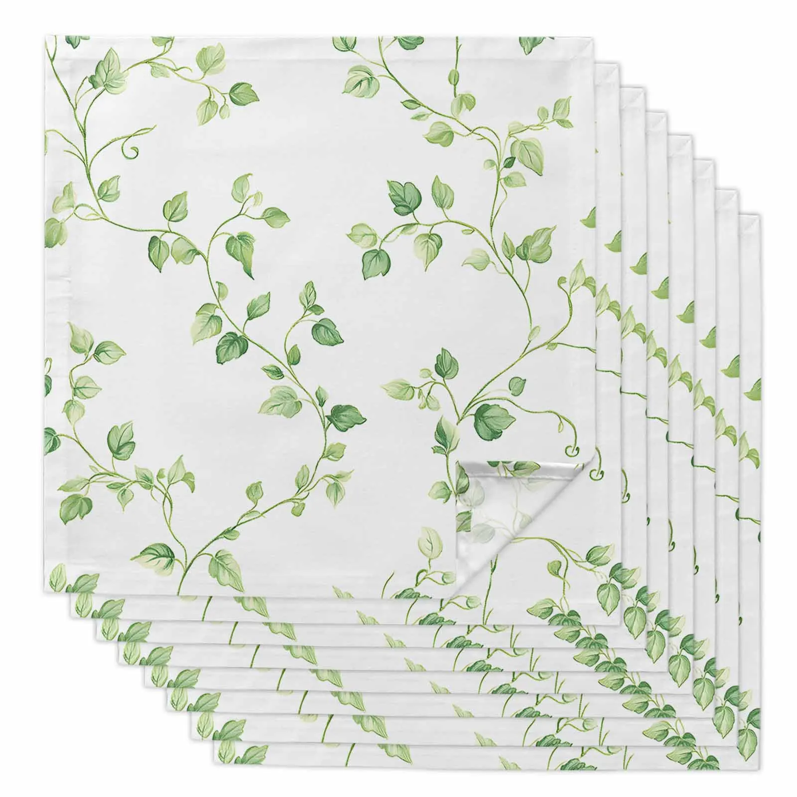 

Nature Leaves Vine Branches Table Napkins Cloth Set Kitchen Dinner Tea Towels Table Mat Wedding Decor Napkin