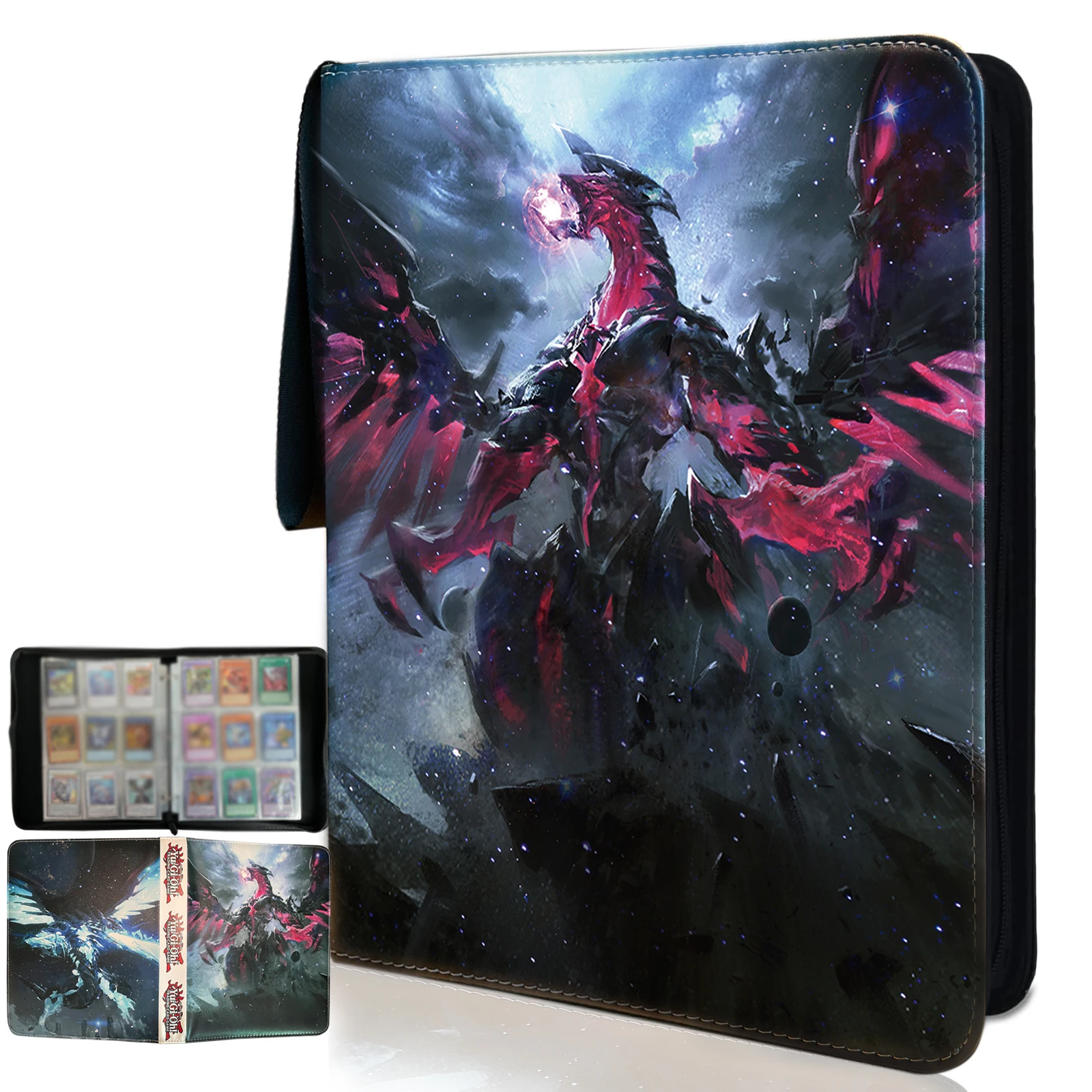 Classeur de cartes Yugioh pour 900 cartes, album de collection avec 50 pochettes amovibles, cadeaux pour garçons et filles