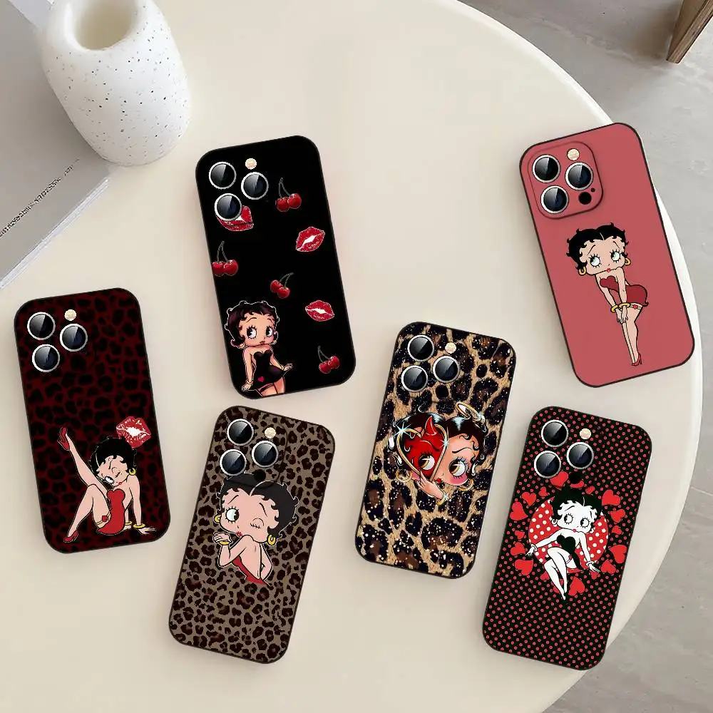 

A-betty Boop-S Phone Case Soft TPU Skin-Friendly Phone Case For IPhone 17/16/15/14/13/12/11 Series: PRO, MAX, PLUS ,Mini