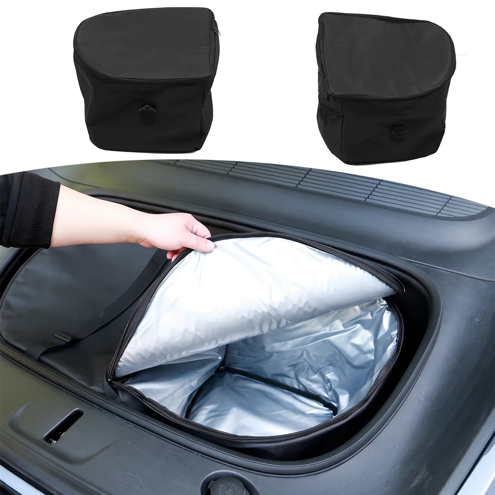 Car Frunk Cooler Insulated Storage Bag Front Trunk Organizer Box Accessories For Tesla Model 3 Highland Model Y Juniper Model YL