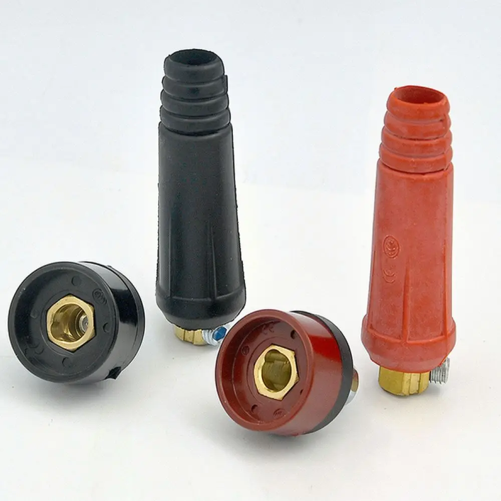 DKJ10 25 European Style Quick Connector Cable Plug Socket For Argon Arc Welding Applicator Machine Power Welding Parts