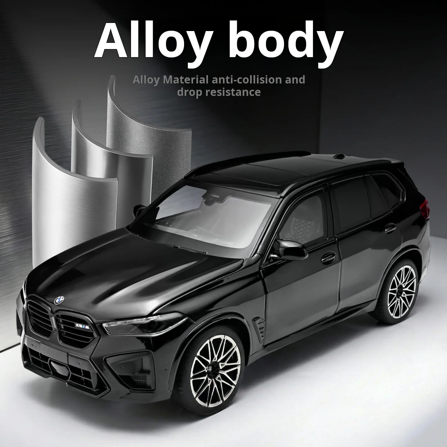 1:24 BMW X5M Alloy Car Model Officially Licensed Accurate Reduction Kids Birthday Gifts Collect Sound Light Pull Back