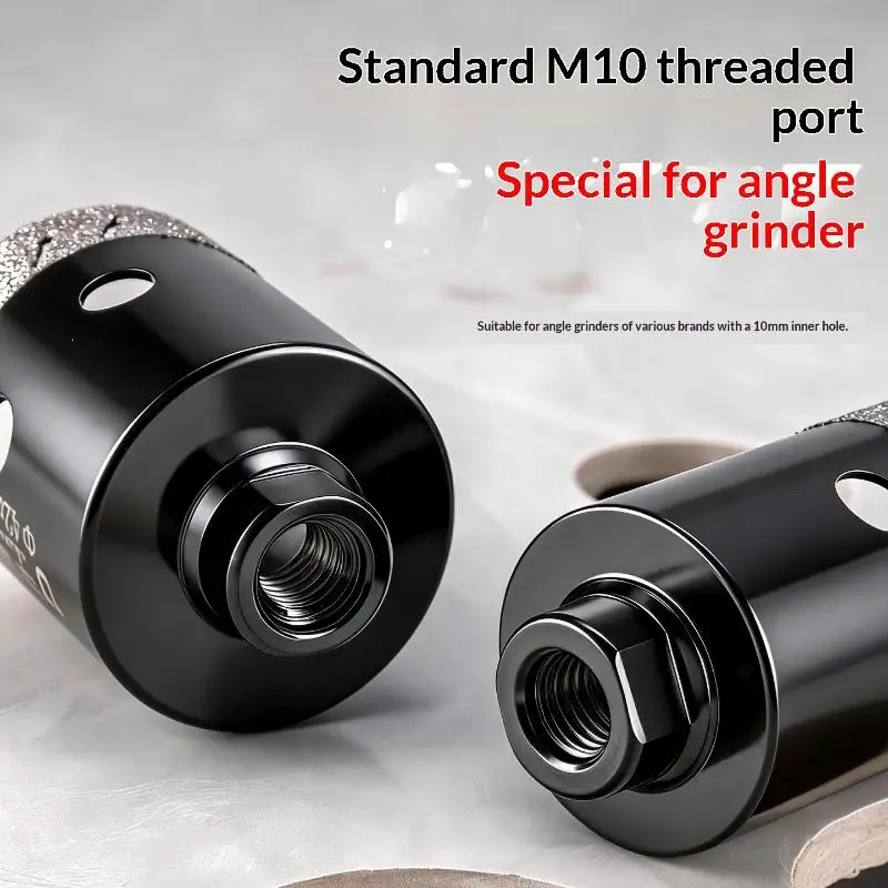 Diamond Coated Drill Bit Heavy Duty Dry Wet Cutting: Smooth Clean Tile Marble Granite Glass Stone