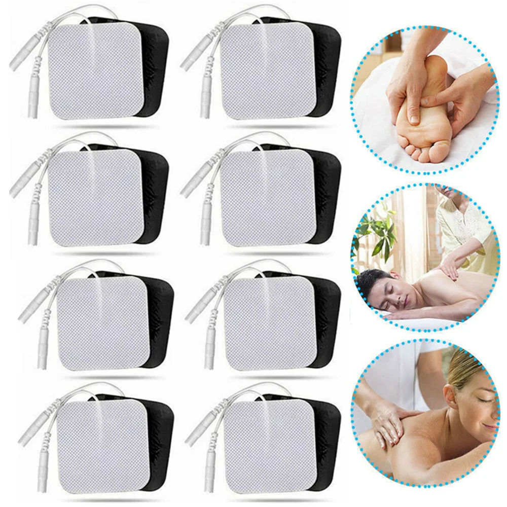 100/50/20P Tens Electrodes Pad EMS Muscle Stimulator Patch Reusable Replaceable Non Woven Fabric Self-adhesive Massager Stickers