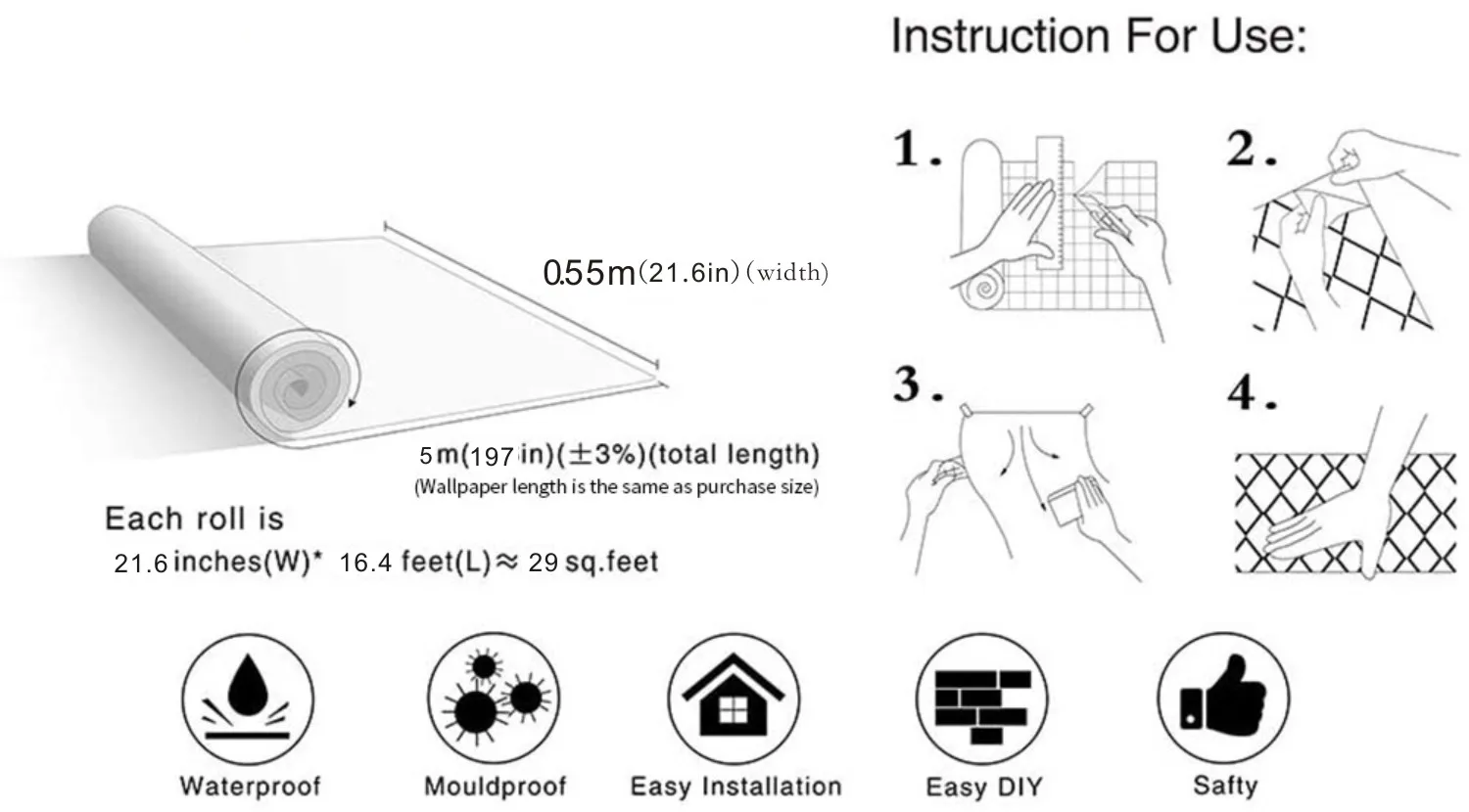 6 m wasserdichte, selbstklebende Vinyl-Tapeten, Rolle, Möbel, Schränke, PVC, dekorative Folie, Holzmaserung, Aufkleber für DIY-Heimdekoration – Detail 20