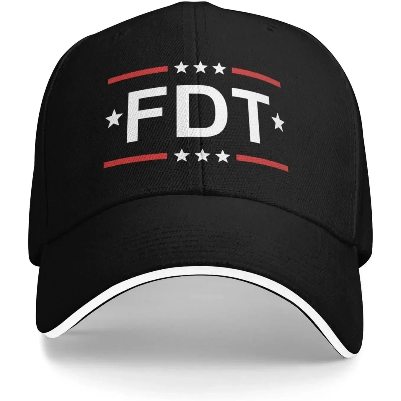 Fdt Men's Stretch Baseball Cap - Sporty Chic Fabric, Wide Brim, Adjustable, Hand Wash Care, Sports Sun Cover for Adults' All-Seasons Sun Protective Outdoor, Casual Wear