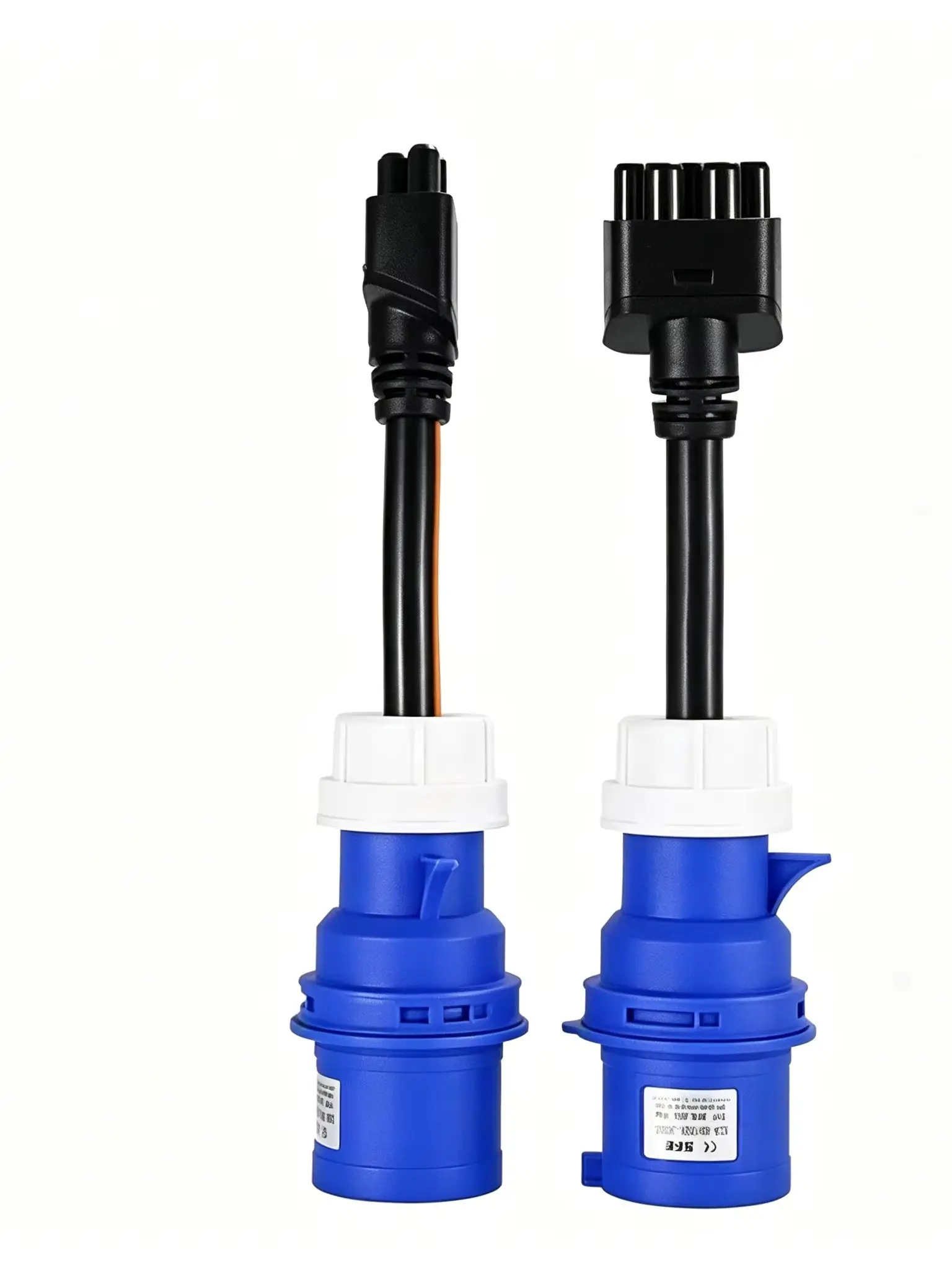 16A/32A CEE Blau 3-Pin Ladeadapter für Tesla Gen 2 EV-Ladegerät Model S 3 X Y 240V Industrie-Stecker-Konverter