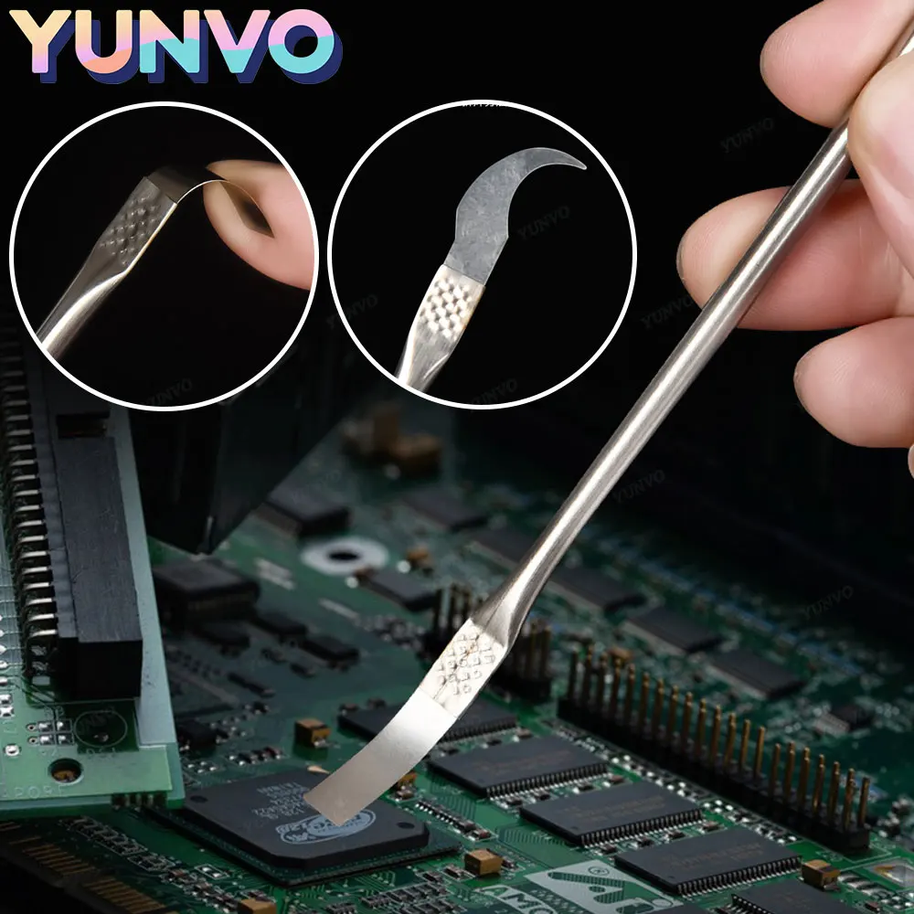 8 шт., инструмент для удаления клея с микросхем процессора, инструмент для ремонта микросхем, тонкие лезвия, пиратский ремонтный ручной инструмент для мобильного телефона, компьютера
