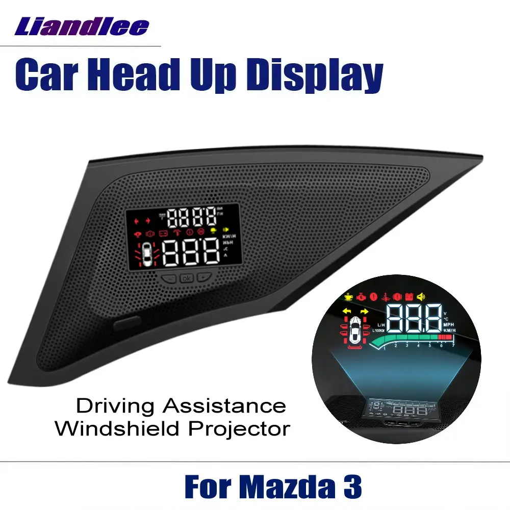 Car Head Up Display HUD For Mazda 3 Mazda3 Axela BM/BN/BY/BP 2013-2025 Auto HUD Electronic Windshield Projector Accessories