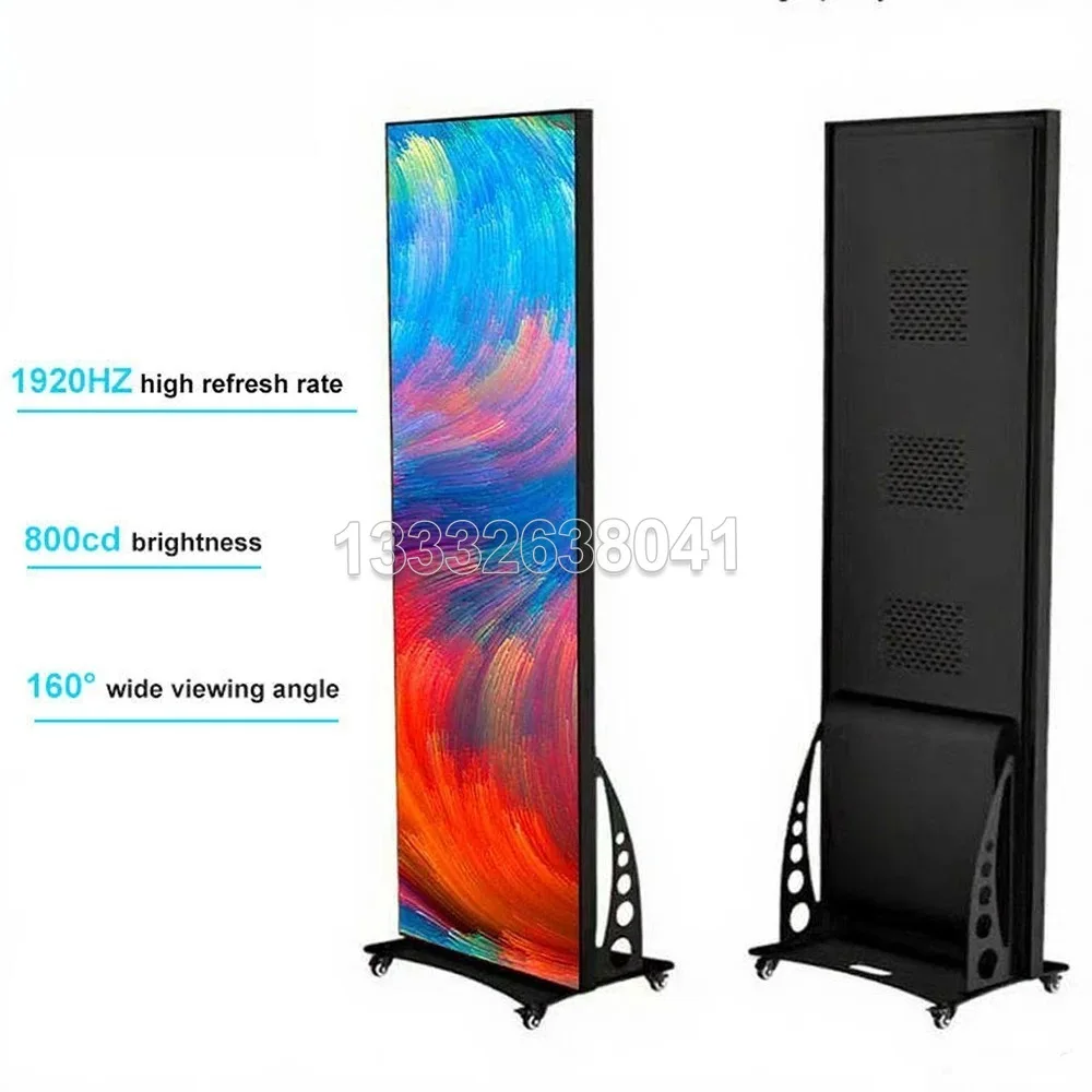 

Custom Poster Digital Display Screen LED Signage Display Standing P2.5/P2/P1.25 Led Advertise Business High Brightness
