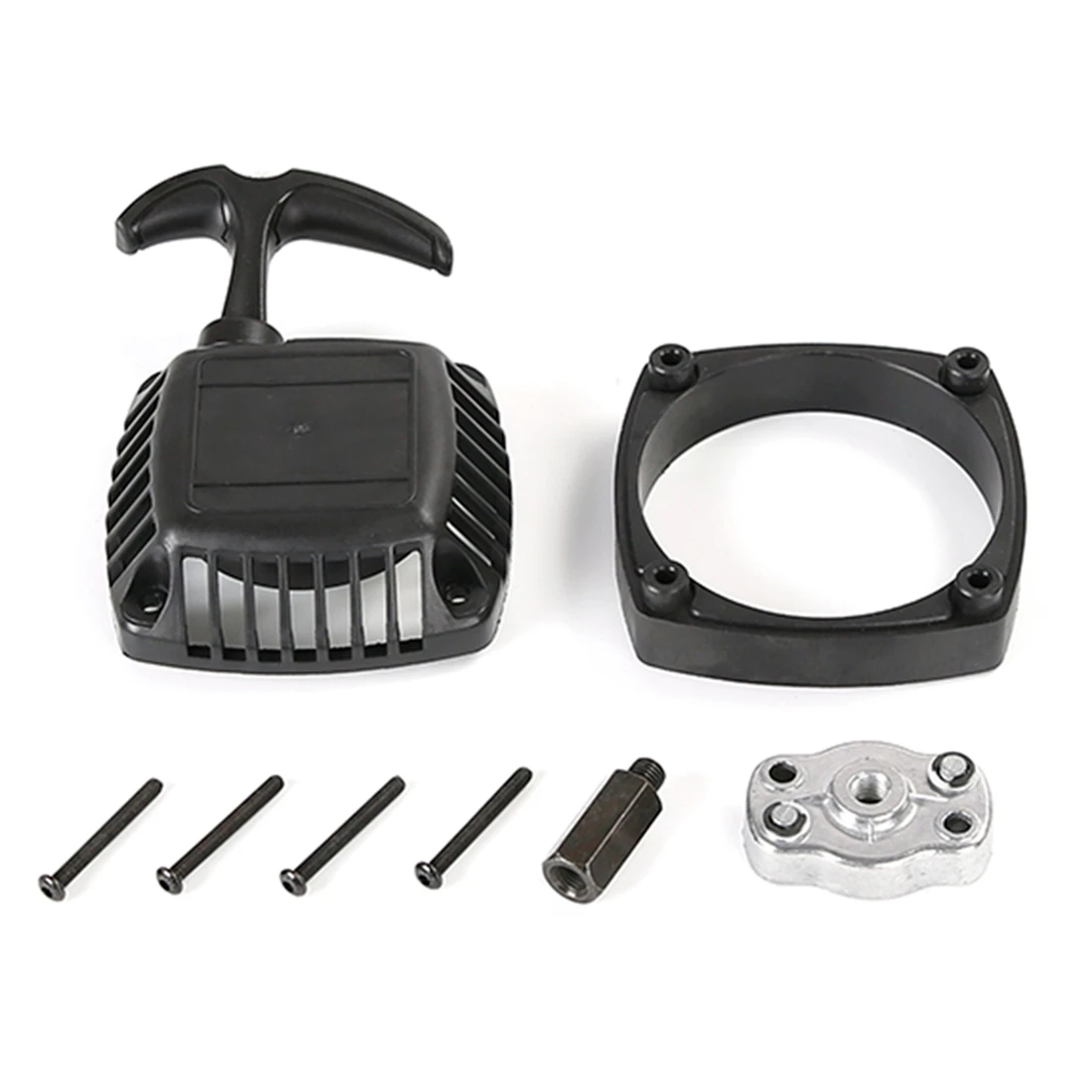 Easy Pull Starter Set for Zenoah CY Rovan Engine 23/26/29/30.5CC for 1/5 HPI ROFUN ROVAN KM BAJA LOSI 5IVE T,Black