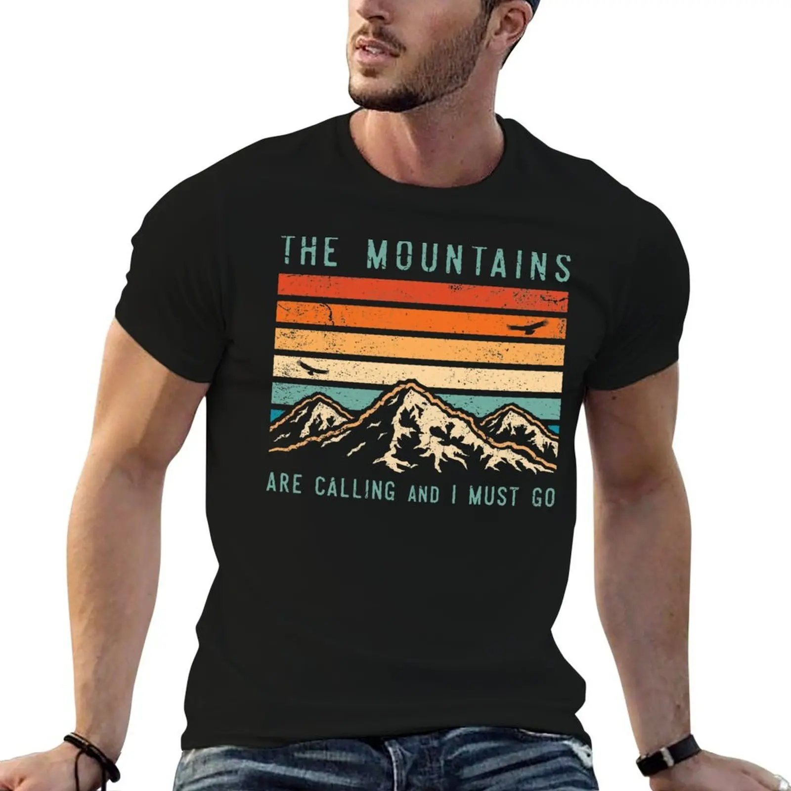 

The Mountains are Calling and I Must Go T-Shirt man t shirt designer man t shirt luxury T-Shirt