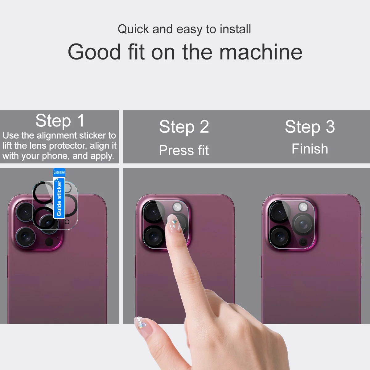 فيلم عدسة زجاجية للعين السوداء من IMAK لهاتف Samsung Galaxy Z Flip 7 Flip7 FE 5G