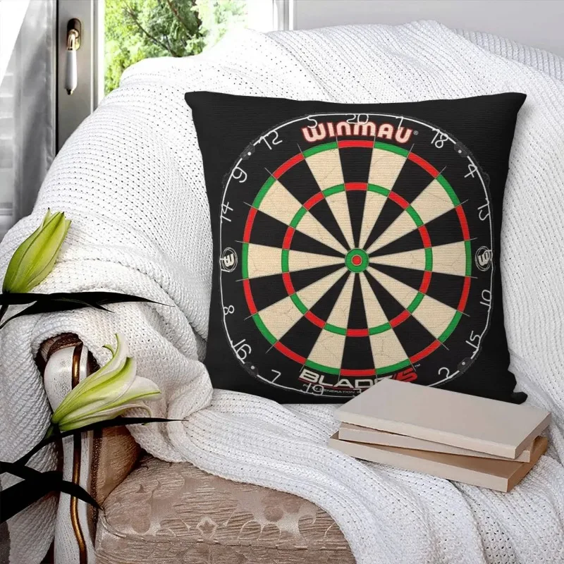 Winmau Blade 5 Dartboard Square Pillowcase  Pillow Cover Cushion Zip Decorative Comfort Throw pillowcase For Home Bedroom