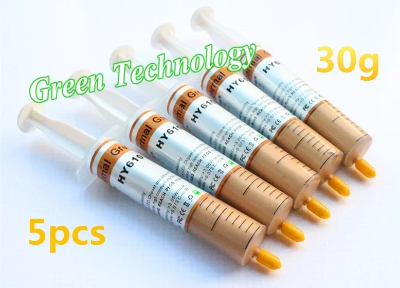 

5PCS New Gold Thermal Grease Heatsink Compound Paste For CPU GPU VGA Best cooling effect