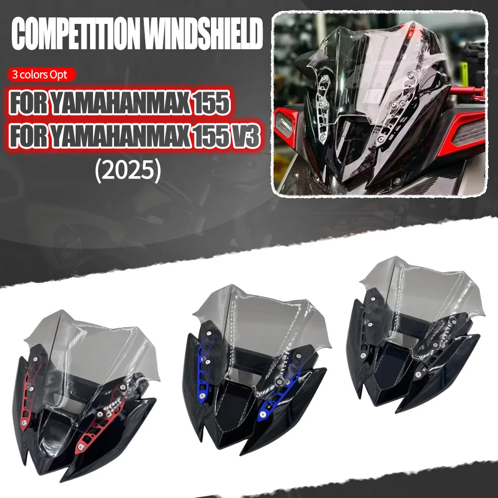 

For Yamaha Nmax V3/V3 Turbo Nmax N-max155 2025 Motorcycle Accessories Windshield Shield Deflector Guard