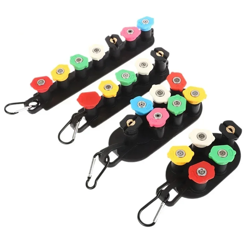 5/7Pcs Color-Coded Pressure Washer Nozzles Kit, 1/4" Quick Connect Spray Tips with Holder Base for Car Home Cleaning