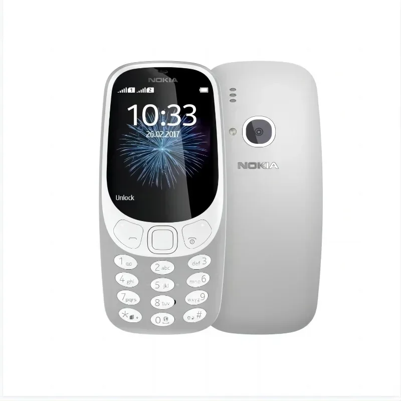 Brand new 3310  dual-mode elderly mobile phone button student network function backup phone free lifetime warranty