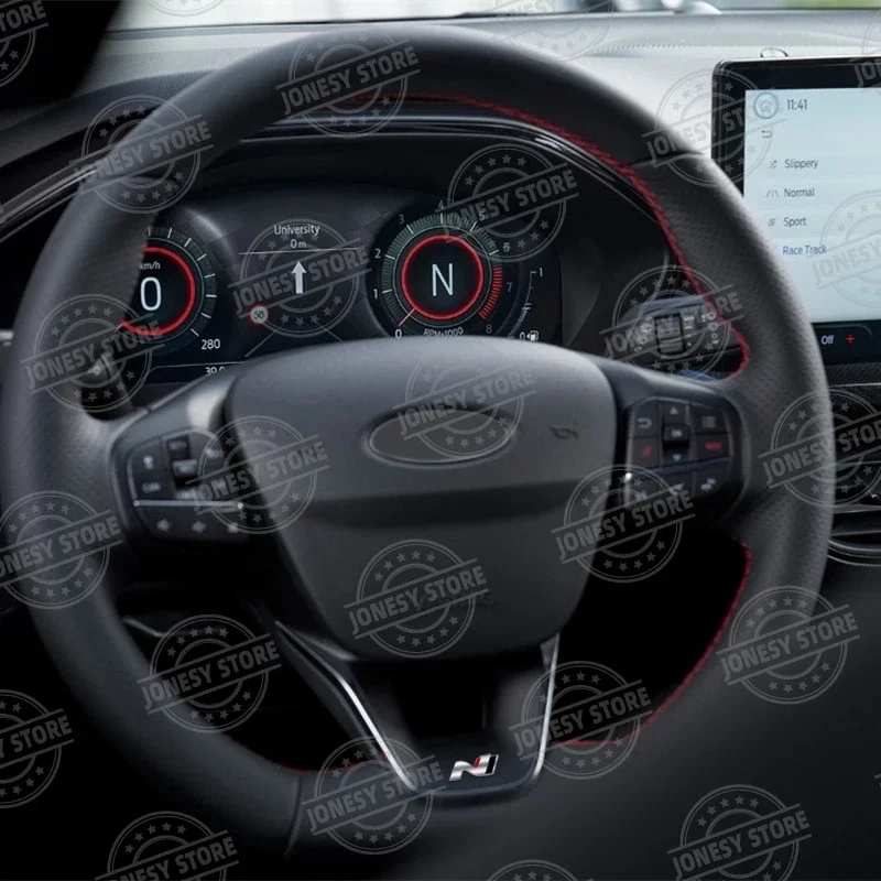 Auto Metal N performance Car Emblem Decor 3D Steering Wheel Sticker For Hyundai Tucson I10 I20 I30 Santa Fe Sonata Azera Accent