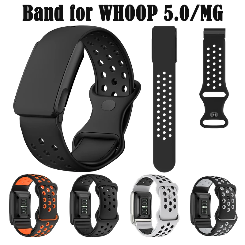 

Модный браслет, мягкий силиконовый ремешок, регулируемый защищенный от пота резинка, замена, подходит для WHOOP 4,0/5,0 MG SportFlex