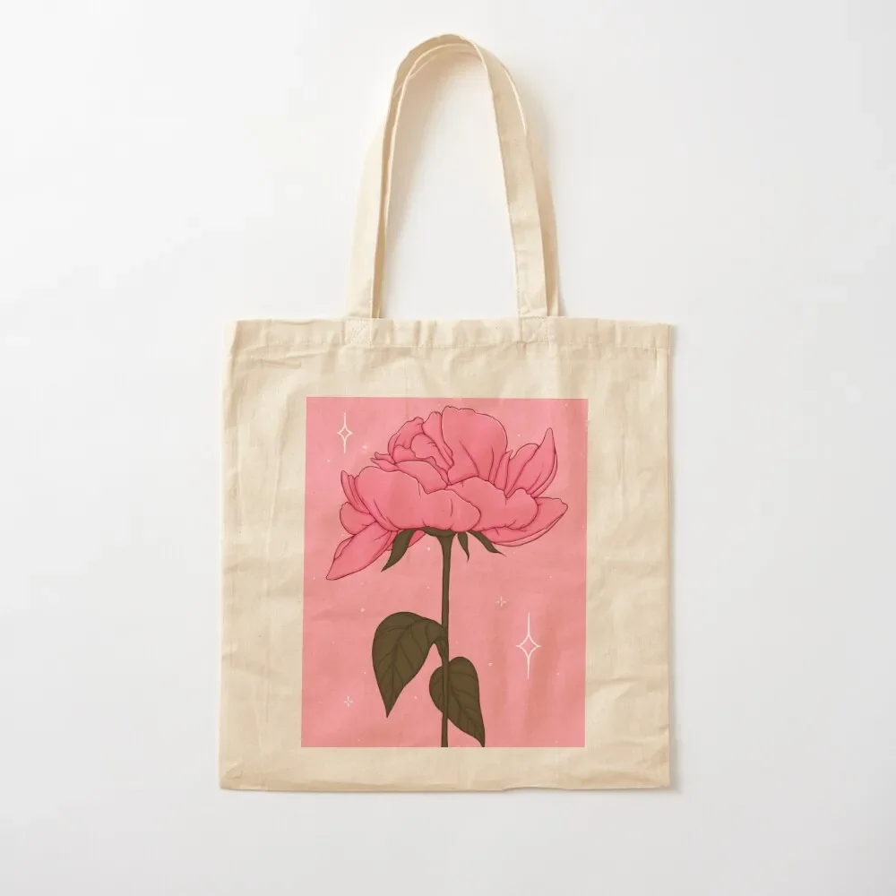 

Pink Flower Tote Bag Canvas bag female bag custom bags Canvas shoulder