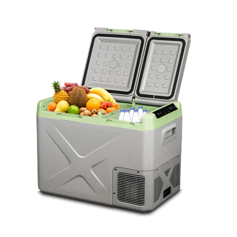 

Car, refrigerator, large capacity, car home, dual-use, frozen, double door