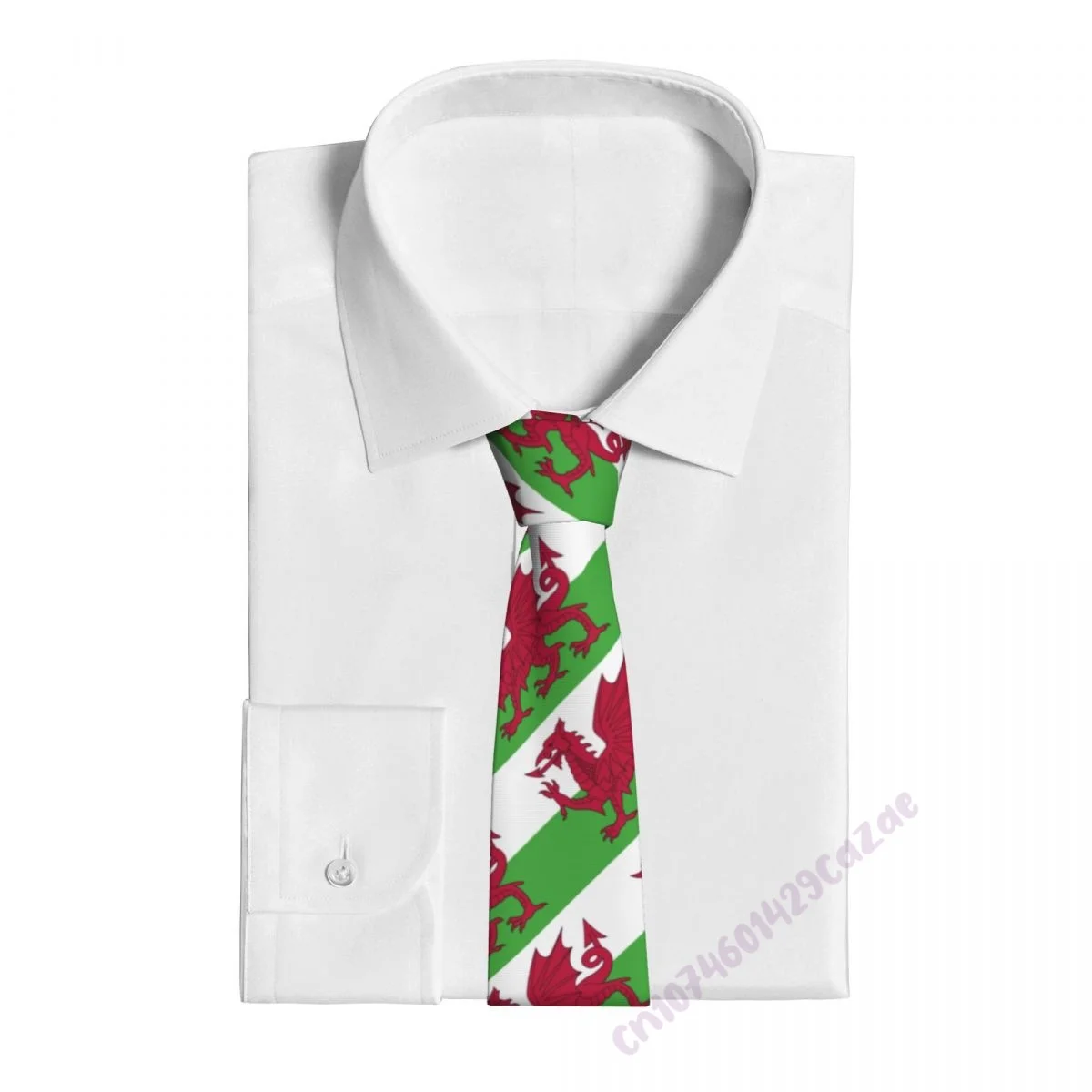 Wales Flag Neck Ties For Men Women Casual Plaid Tie Suits Slim Wedding Party Necktie Gravatas For Gift Proud