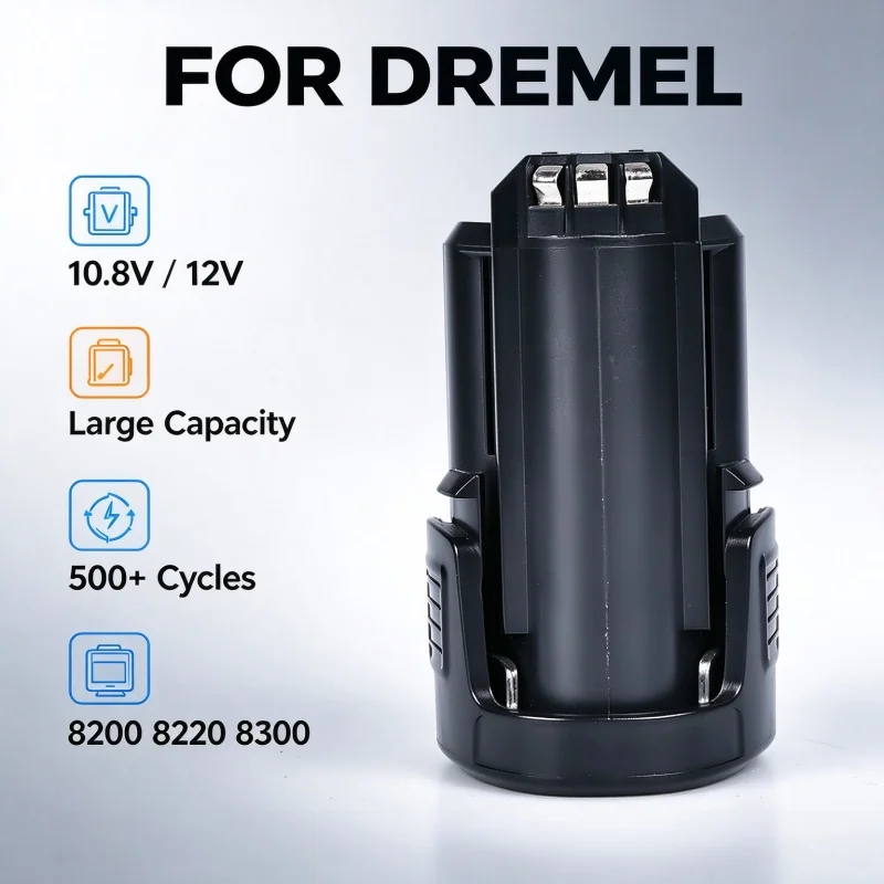 12V 1500/2000/2500/3000mAh High-Quality Rechargeable Li-ion Battery for DREMEL 8200 8220 8300 Accessory Fast Shipping